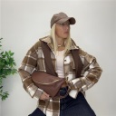 camicia in panno con bottoni cloth